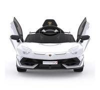 Garvee Voiture électrique 12V pour Enfants, Lamborghini sous Licence, avec Télécommande, Vitesse Maximale De 3-5 Km/h, Portes Hydrauliques, Suspension, Véhicule électrique pour Enfants De 3 à 8 Ans