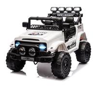 Garvee Voiture Électrique 12V, Véhicule Électrique avec Télécommande 2,4G, 3 Vitesses, Musique & LED & Klaxon, Auto Électrique pour Enfants 3+ Ans