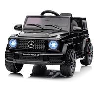 Garvee Voiture ÉLectrique Enfant Mercedes-Benz G63 AMG Licenciée, 12V TéléCommande 2,4G, Verrouillage SéCurité, LED, Bluetooth Et Musique, Jouet Enfant 3 Ans(Noir)