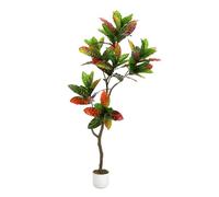 GarveeHome 100/115/150/155 cm Figuier Artificiel avec Pot, pervenche, Haute Plante Artificielle, Plante décorative d'intérieur, Grand figuier Artificiel pour Salon, Bureau ou entrée
