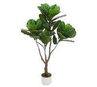 GarveeHome 100/115/150/155 cm Figuier Artificiel avec Pot, pervenche, Haute Plante Artificielle, Plante décorative d'intérieur, Grand figuier Artificiel pour Salon, Bureau ou entrée