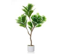 GarveeHome 100/115/150/155 cm Figuier Artificiel avec Pot, pervenche, Haute Plante Artificielle, Plante décorative d'intérieur, Grand figuier Artificiel pour Salon, Bureau ou entrée