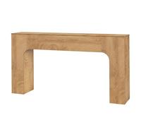 GarveeHome 63 inch Farmhouse Console Table for Living Room Or Hallway - Slim Rustic Oak Entryway Furniture - Narrow Sofa Table - Deep Oak Finish - 1.6m Annual Ring Oak Color
