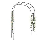 GarveeHome Arche de Jardin en métal - 225 x 50 x 267 cm - Arche de Jardin Stable - Arche de Jardin comme tuteur - Pergola pour rosiers - Plantes grimpantes - Idéal pour Jardin, Mariage, fête