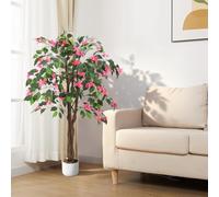 GarveeHome Bougainvillier Artificiel 120/160/180 cm | Grande Plante Artificielle en Pot avec Fleurs | Idéal pour Le Salon, l'entrée et Le Bureau | Décoration sans Entretien