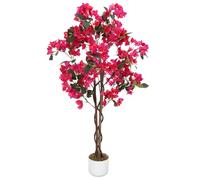 GarveeHome Bougainvillier Artificiel 120 cm/150 cm avec Tronc Naturel - Fleurs triplées Roses - Plante Artificielle réaliste en Pot pour Jardin, Balcon et Appartement