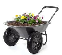 GarveeHome Brouette avec 2 Roues, Grande brouette de Jardin 272 kg