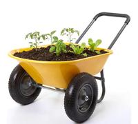 GarveeHome Brouette avec 2 Roues, Grande brouette de Jardin 272 kg