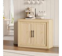 GarveeHome Buffet Moderne en Bois 90 cm - Commode de Rangement pour Salle à Manger, Salon ou Cuisine - Meuble Bas, Sideboard, Console