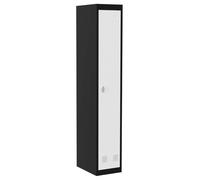 GarveeHome Casier étroit en métal avec tige de suspension et 2 étagères, 180 cm de haut, casier d'employé en acier robuste pour bureau, école, gymnases, résistant à la rouille et facile à assembler