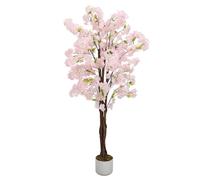 GarveeHome Cerisier Artificiel en Fleurs 120/150/180 cm | Plante Artificielle en Pot avec Fleurs | pour la Maison, Le Bureau et la décoration de Mariage | Arbre Artificiel Sakura
