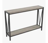 GarveeHome Console étroite Et Longue - Table d'Entrée Fine avec Cadre en Métal Et Pieds Réglables - Idéale Derrière Un Canapé pour Le Couloir Et Le Salon - Montage Facile