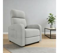 GarveeHome Fauteuil de Relaxation avec Fonction allongée - Fauteuil TV réglable avec Dossier et Repose-Pieds - Fauteuil inclinable Confortable Aspect Lin pour Salon et Chambre à Coucher