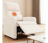 GarveeHome Fauteuil de télévision électrique - Fauteuil de Relaxation - Fauteuil de Massage avec Fonction chauffante - Fauteuil TV réglable avec Repose-Pieds - Canapé Simple pour Salon, Chambre à