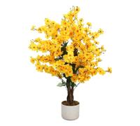 GarveeHome Fleurs de Prunier artificielles 90/120/150 cm | Fleurs artificielles avec Fleurs pour Table et décoration de pièce | Idéal pour la Maison, Le Mariage et Le Bureau