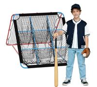 GarveeHome Maillot de Baseball Rebond, Fielding Trainer avec 9 Poches à Angle réglable, réseau d'entraînement Multi-Angles pour Le Football, Le Volley-Ball, Le Basket-Ball, la Crosse et Bien Plus