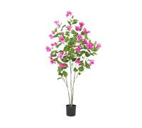 GarveeHome Plantes Artificielles,120cm,Arbre Artificiel Bougainvillier- Feuillage Toucher Réaliste Haute Définition - Décoration Studio Photo/Intérieur - Plante Artificielle Grand Format avec Fût n
