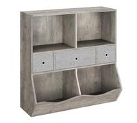 GarveeHome Rangement Polyvalent pour Enfants - Bibliothèque et étagère à Jouets avec étagères Multiples, casiers, tiroirs Amovibles - Idéal Livres et Jouets, Chambre, Salle de Jeux
