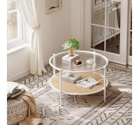 GarveeHome Table Console Style Ferme pour Salle à Manger - 2 Niveaux avec Grand Rangement Ouvert