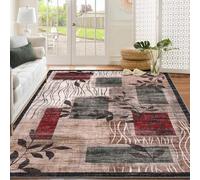 GarveeHome Tapis géométrique moderne 152 x 213 cm - Lavable en machine - Antidérapant - Pour salon, chambre à coucher, cuisine, salle à manger, buanderie - Ne perd pas ses poils - Décoration