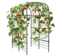 GarveeHome Tuteur de jardin pour plantes grimpantes - En métal - 124 x 180 x 224 cm - Résistant aux intempéries - Pour légumes, fruits, fleurs