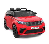 GarveeHome Voiture Électrique Enfant 12V, Licence Land Rover, Télécommande Parentale, Bluetooth MP3, Siège 2 Places - Enfants 3 Ans Et +, Rot