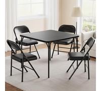 GarveeLife 5PCS Ensemble Table Et Chaises Pliantes pour Enfants, Table Et Chaises d'Activités pour Garçons Et Filles avec Coussin Souple en PU pour Manger, Lire Et Jouer