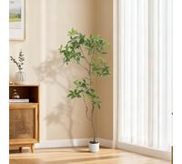 GarveeLife Arbre Artificiel Schefflera 160 cm/200 cm, Plantes artificielles, Grand Parapluie Schefflera Arboricola pour Salon, Chambre à Coucher, Bureau, Jardin