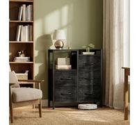 GarveeLife Armoire 5 Tiroirs Tissu étagère Support Imprimante | Robuste, glissières fluides, design moderne, entretien facile