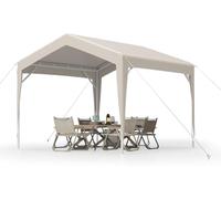 GarveeLife Auvent commercial de 3 x 3 m avec tissu Oxford imperméable, idéal pour fête, marché, mariage, camping, barbecue, événement en plein air