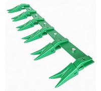 GarveeLife Barre à dents robuste 46" pour tracteur compact - Montage sans perçage, compatible arêtes ≤ 1/2", 6 dents - Vert