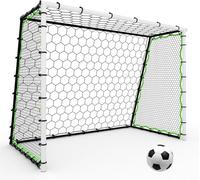 GarveeLife But de Football pour Enfants, buts de Football Pliables pour Adolescents et Adultes, Cadre en Acier 182/365 cm, Filet de Football avec Sac de Transport, But d'entraînement de Football en