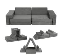 GarveeLife Canapé De Jeu pour Enfants - 8PCS Blocs De Construction en Mousse - Modulable - Meubles Souples pour Garçons Et Filles - Développement De l'Intelligence