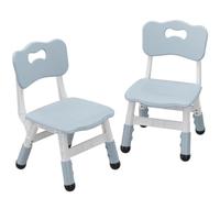 GarveeLife Chaise Enfant Réglable Lot De 2 - Plastique Ergonomique, 3 Hauteurs, Intérieur/Externeérieur, 2-8 Ans