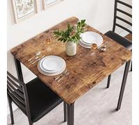 GarveeLife Ensemble Salle à Manger 2 Places | Table rectangulaire moderne, chaises confortables, idéal pour petits espaces, design élégant, coloris au choix