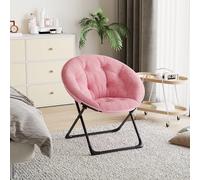 GarveeLife Fauteuil De Relaxation Pliable - Fauteuil Pliable Extra Doux avec Rembourrage - Structure Métallique Robuste - Léger Et Peu Encombrant - pour Salon, Chambre à Coucher Et Jardin