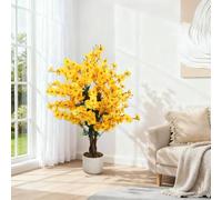 GarveeLife Fleurs de Prunier artificielles 90/120/150 cm, Branches de Fleurs artificielles réalistes, Plante Artificielle pour la Maison, Le Mariage et Le Bureau, décoration Parfaite