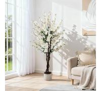 GarveeLife Fleurs de Prunier artificielles 90/120/150 cm, Branches de Fleurs artificielles réalistes, Plante Artificielle pour la Maison, Le Mariage et Le Bureau, décoration Parfaite