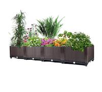 GarveeLife Jardinière surélevée Profonde pour légumes, Fleurs et Herbes aromatiques, jardinière surélevée avec Trous de Drainage pour Le Jardinage en Plein air