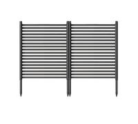 GarveeLife Lot de 2 Treillis de Jardin - 120 x 180 cm - en métal - pour parterres de Fleurs, Balcon, Piscine, Balcon