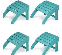 GarveeLife Repose-Pieds Adirondack Extérieur HDPE Résistant Intempéries | Confortable, stable, antidérapant, montage rapide, entretien aisé, design élégant