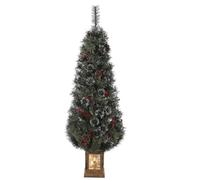 GarveeLife Sapin Noel 137cm 200LED 8modes Neige Base Bonhomme