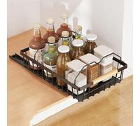 GarveeLife Tiroir télescopique extensible pour cuisine, organiseur de placard extensible, organiseur de placard de cuisine en métal coulissant tiroirs cuisine, garde-manger
