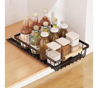 GarveeLife Tiroir télescopique extensible pour cuisine, organiseur de placard extensible, organiseur de placard de cuisine en métal coulissant tiroirs cuisine, garde-manger