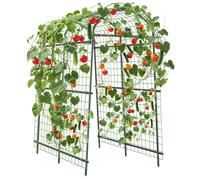 GarveeLife Tuteur de Jardin en métal - Roses - Largeur réglable (90-115 cm) - Résistant aux intempéries - pour Plantes grimpantes, légumes, Fruits, Fleurs - 115 x 183 x 230 cm
