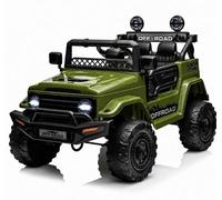 GarveeLife Voiture Enfant 12V Tout-Terrain Télécommande 3 Vitesses LED 3+ | Suspension à ressort, siège sécurisé, sans fil, lecteur MP3/USB