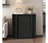 GarveeMore Commode Haute étroite de Chambre - Meuble de Rangement en Bois - Poignée Verticale intégrée - Style Moderne, Chambre/entrée/Salon - 3 tiroirs, Bas-Relief