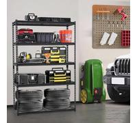 GarveeMore Étagère de Garage Industrielle 5 Niveaux - Rayonnage en Acier Robuste 2500 LB - Tablettes réglables, Rack Utilitaire autoportant - 1220 x 460 x 1813 mm - (1220 * 460 * 1813) to Europe
