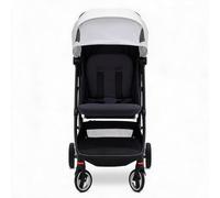GarveeMore Poussette de voyage ultra-compacte et légère - Pliage à une main - Dossier inclinable 95-150° - Harnais 5 points - Roues robustes - Compatible cabine avion - Jusqu’à 22 kg - Couleur : Gris