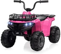 GarveeMore Quad électrique pour enfant 12 V avec télécommande avec musique, phare LED, véhicule électrique, quad pour garçons et filles à partir de 3 ans